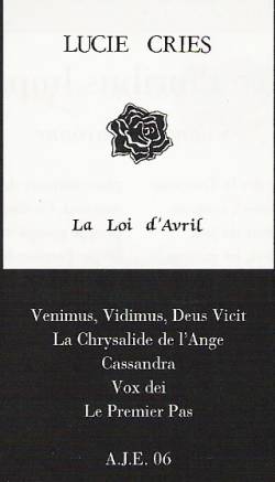 Lucie Cries : La Loi d'Avril